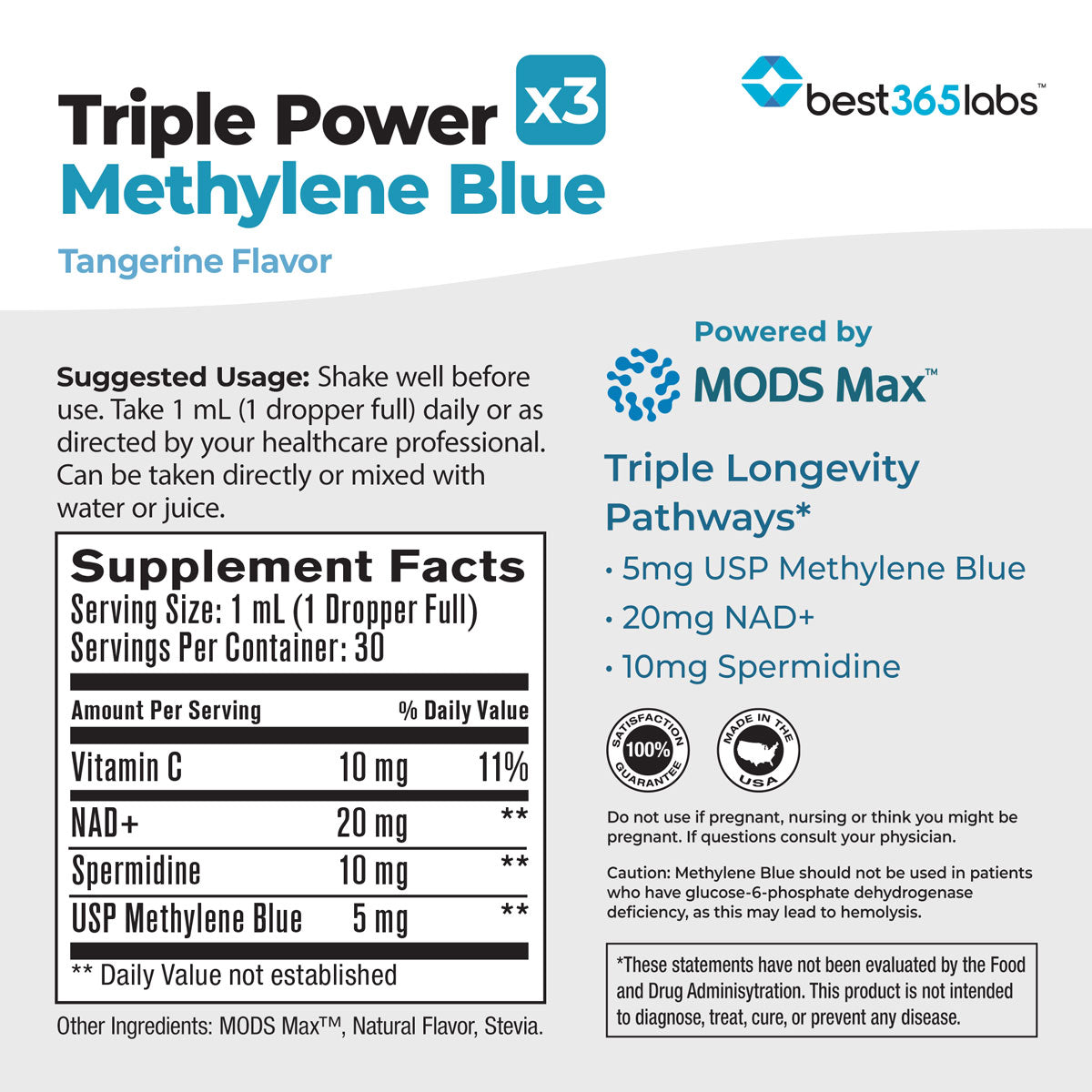 Best 365 Labs- Triple Power Methylene Blue