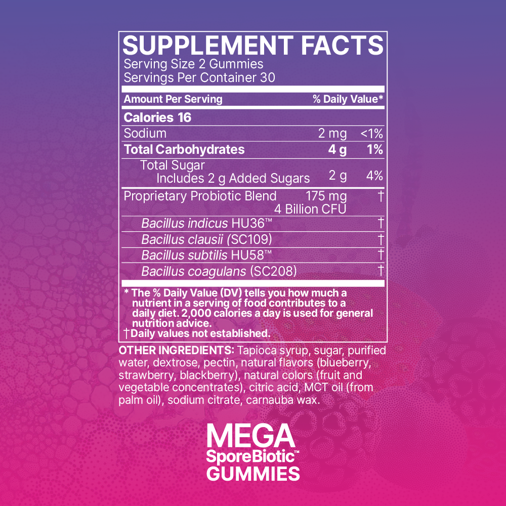 Microbiome Labs- MegaSporeBiotic Adult Gummies